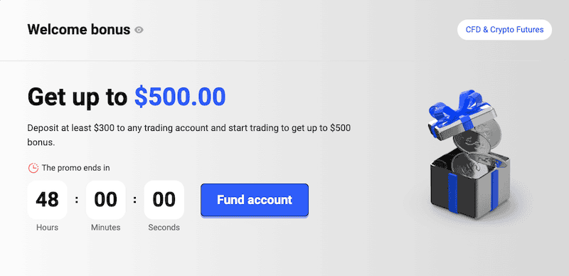 PrimeXBT $500 Welcome Bonus